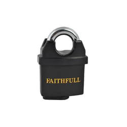Faithfull Pvc Coated Brass Padlock 50mm