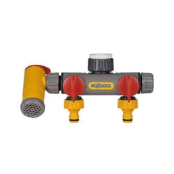 Hozelock 2250 Flowmax 3-way Tap Connector 1/2 - 1in Bsp