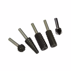 Faithfull Rotary Rasps (4) & Countersink (1) Set