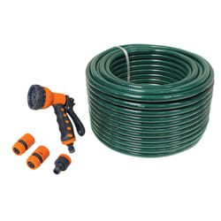 Faithfull Pvc Garden Hose With Fittings & Spray Gun