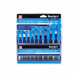 Bluespot Tools Metric T-handle Hex Key Set, 10 Piece