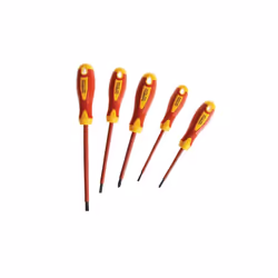 Faithfull Vde Soft Grip Screwdriver Set, 5 Piece