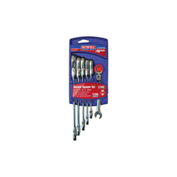 Faithfull Ratchet Combination Spanner Flex Head Set, 6 Piece