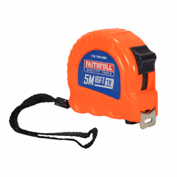 Faithfull Twin Lock Tape Measure 5m/16ft (width 19mm)