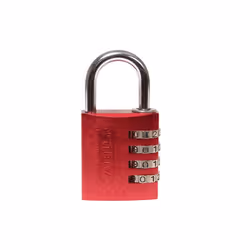 Abus Mechanical 145 Series Aluminium Combination Padlock - 40 mm, Red