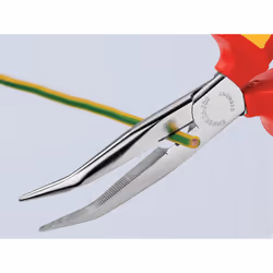 Knipex Vde Long Bent Snipe Nose Side Cutting Pliers 200mm