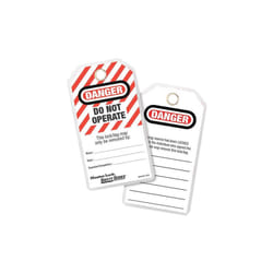 Master Lock No. 497a Heavy-duty Safety Tags (12) - Danger Do Not Operate