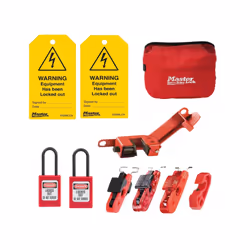 Master Lock Electrical Lockout Kit, 9 Piece