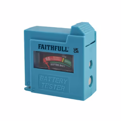 Faithfull Battery Tester For Aa, Aaa, C, D & 9v