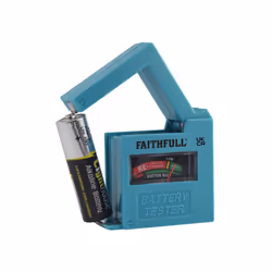 Faithfull Battery Tester For Aa, Aaa, C, D & 9v