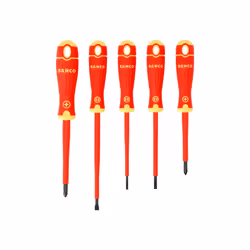 Bahco B220.005 Bahcofit Insulated Screwdriver Set, 5 Piece