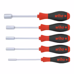 Wiha Softfinish Hex Nut Driver Set, 5 Piece