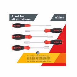 Wiha Softfinish Hex Nut Driver Set, 5 Piece