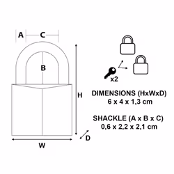 Master Lock Solid Brass Padlocks Double Lever