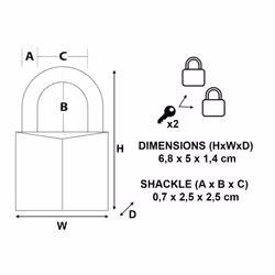 Master Lock Solid Brass Padlocks Double Lever