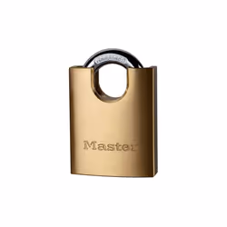 Master Lock Solid Brass 50mm Padlock 5-pin Shrouded Shackle