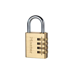 Master Lock Brass Finish Combination Padlock