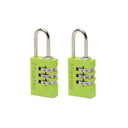Master Lock Aluminium 3-digit Combination 20mm Padlock Colour X 2