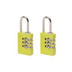 Master Lock Aluminium 3-digit Combination 20mm Padlock Colour X 2