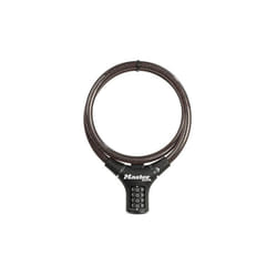 Master Lock Black Steel Rigid Combination Cable 0.9m X 12mm
