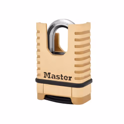 Master Lock Excell Closed Shackle Brass Combination 58mm Padlock