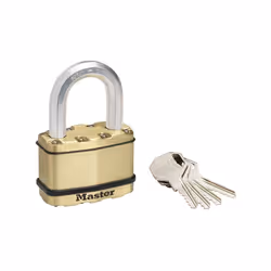 Master Lock Excell Brass Finish Padlocks