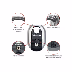 Master Lock Excell Titanium Reinforced 60mm Padlock