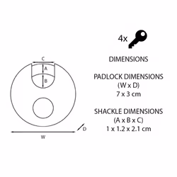 Master Lock Excell Stainless Steel Discus Padlock