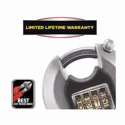 Master Lock Excell Discus 4-digit Combination 70mm Padlock
