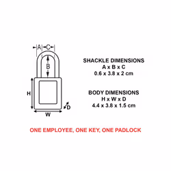 Master Lock Non-conductive Lockout Padlock