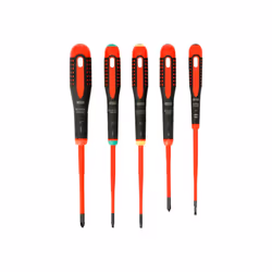 Bahco Be-9871sl Ergo Slim Vde Insulated Screwdriver Set, 5 Piece