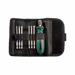 Metabo Bit Roll-up Case Set, 7 Piece