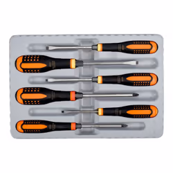 Bahco Be-9881tb Ergo Through Blade Screwdriver Set, 6 Piece
