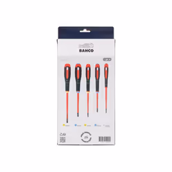 Bahco Xmas Be-9882sl Ergo Slim Vde Insulated Screwdriver Set, 5 Piece