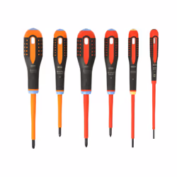Bahco Be-9884s Ergo Vde Insulated Screwdriver Set, 6 Piece