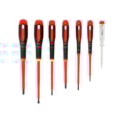 Bahco Be-9887s Ergo Vde Insulated Screwdriver Set, 7 Piece