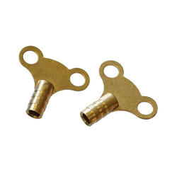 Faithfull Radiator Keys - Brass (pack Of 2)