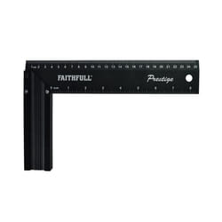Faithfull Prestige Try Square Black Aluminium