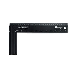 Faithfull Prestige Try Square Black Aluminium