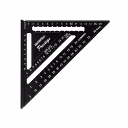 Faithfull Prestige Quick Roofing Square Black Aluminium 180mm (metric)