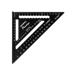 Faithfull Prestige Quick Roofing Square Black Aluminium 180mm (metric)