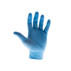 , Multi Colour) Scan Nitrile Disposable Gloves, Blue - Medium (Box of 100