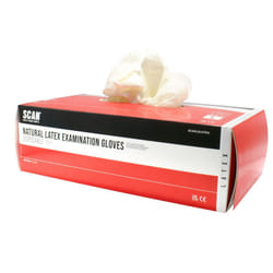 Scan Latex Examination Gloves - Large, Multi Colour