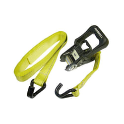 Faithfull Ratchet Tie-downs J-hook 5m X 32mm Breaking Strain 1320kg/dan 2 Piece