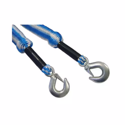 Faithfull Tow Rope Expanding 4m Metal Hooks 3 Tonnes
