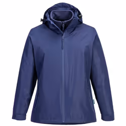 Portwest Womens/Ladies 3 in 1 Padded Jacket - M, Navy