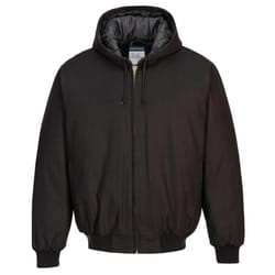 Portwest Unisex Adult Duck Quilt Lined Hooded Padded Jacket - 3XL, Black