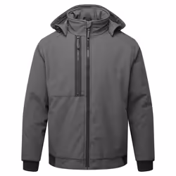 Portwest Unisex Adult WX2 Eco Hooded Insulated 2 Layer Soft Shell Jacket - XXL, Metal Grey
