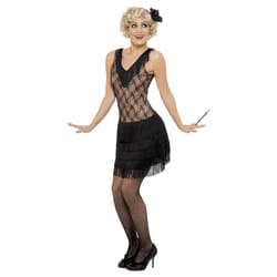 Smiffys Womens/Ladies All That Jazz Flapper Costume - L, Black