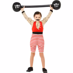 Smiffys Boys Deluxe Strong Boy Costume Set - 7-9 Years, Multicoloured